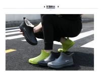 Botas De Lluvia Térmicas Para Hombre Con Peluche Antideslizantes Impermeables De Bajo Talle Para Cocina Lavado De Coche Pesca - details 9