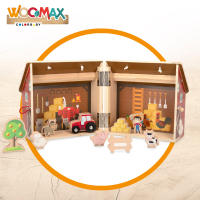 WOOMAX Granja de madera portátil - details 1