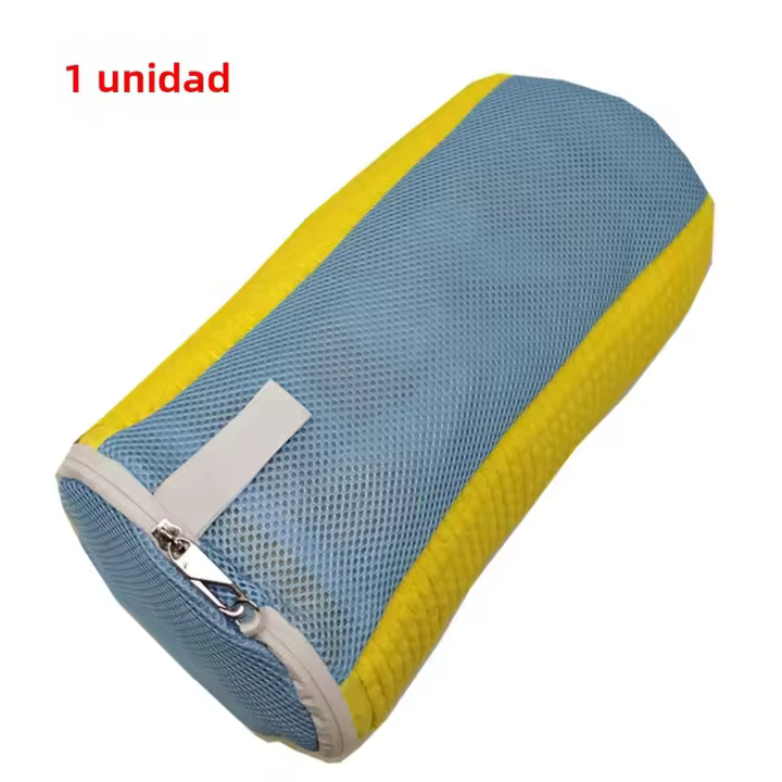 Bolsa De Limpieza Para Zapatos Con Cierre De Cremallera Lateral De Velours De Chiloé Bolsa De Lavandería Para Zapatillas De Fibra Fluffy Portátil - 1