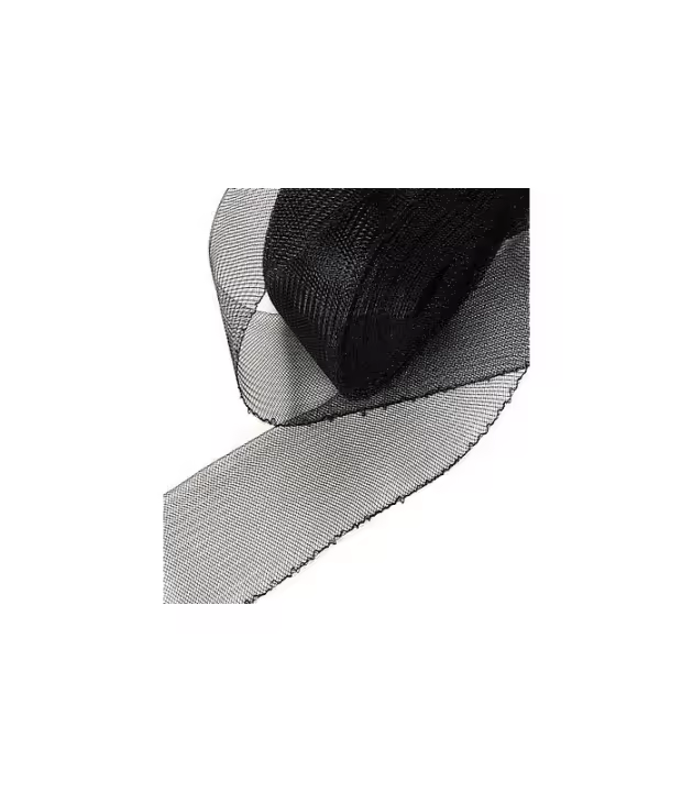 Crin Grueso 5.4 Cms Raíz Hatbraids - 1 Metro Largo - Blanco y Negro - 1