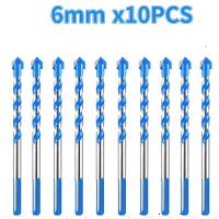 Juego De 10 Piezas De Brocas De Carburo De Tungsteno 6mm Para Taladro Eléctrico Cerámica Pared Azulejo Mármol Banda De Perforación Diamante - details 4