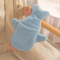 Nueva Botella De Agua Caliente De Peluche En Forma De Mordaza De Tiburón Para Mano Y Pies Calentador Portátil Para Mujeres - details 4