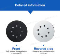 SEAMETAL 2pcs Almohadillas De Interface Para Lijado De Discos Y Pulido De 5 Pulgadas 8 Agujeros 6 Pulgadas 15 Agujeros Esponja Suave Con Correa Para Lijadora De Bricolaje - details 6