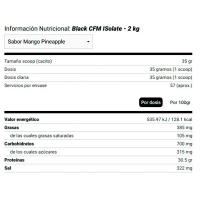 Proteína BLACK CFM ISOLATE Amix nutrition 2Kg + Camiseta Regalo - details 0
