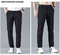 Pantalones Clásicos Para Hombre Verano 2024 Gris Azul Negro Moda Casual Comodidad Talla Media Cierre De Cremallera Estilo Recto - details 12