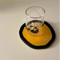 Taza De Acero Inoxidable Con Diseño De Sonrisa Cartoon Resistente Al Calor Tapete De Acrílico Para Copas Y Tazas Tapete De Posar Para Bebidas Y Comida - details 6