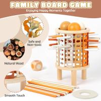 Juguete Educativo De Conteo Montessori Para Niños KerPlunk Juego De Madera Con Palitos Para Desarrollar Habilidades Motoras Finas Edad 3+ - details 4