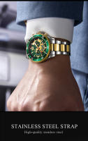 Reloj De Pulsera De Lujo Para Hombre POshi Resistente Al Agua Con Cronógrafo Y Foco Luminoso Correa De Aleación Fecha Reloj De Negocios - details 1
