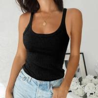 Camiseta Lisa para Mujer con Cuello Redondo – Mezcla de Licra, Estilo Retro Americano, Versátil y Sexy, Ideal para Ropa Interior y Exterior - details 2