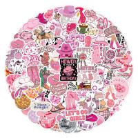 Pegatinas De Cowgirl Disco Rosa 10/30/50/110PCS Estilo Cartoon Graffiti Para Equipaje Laptop Guitarra Coche Bicicleta Scrapbooking - details 2