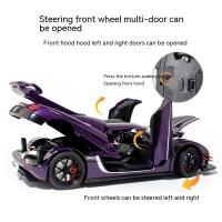 Coche De Colección De Aleación Con Sonido Luz Y Función De Retroalimentación Para Niños CCA Diecast Metal 1:24 Regalo Para Chicos - details 8
