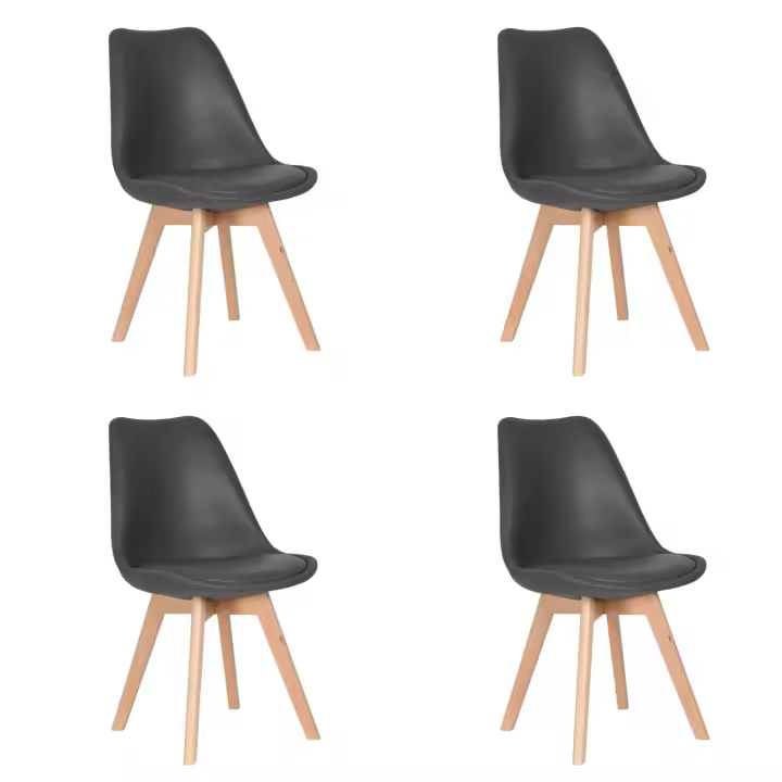 LÚZETE Silla Tower Karlskrona PU Gris Marengo | Cómoda y Elegante - 1