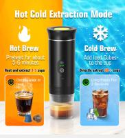 Cafetera Portátil Espresso con Calentamiento Rápido | USB-C | Máquina de Café Portátil Automática 3 en 1 muy fácil de usar | Ideal para Viajes, Oficina y Camping (PRO 80ML LED) - details 4