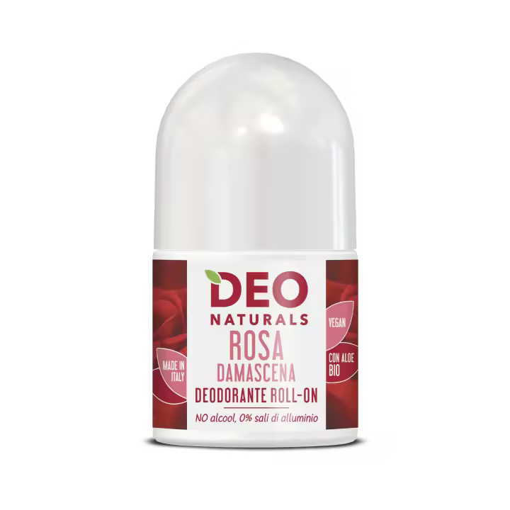 Desodorante Roll-on con Rosa de Damascus 50 ml-Nutritive Deo Naturals Para Pieles Madura, fragancia dulce con aloe vera orgánico desodorante natural - 1