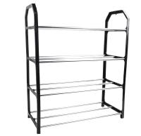Rack De Zapatos De Metal Organizador De Calzado Estante De 4 Capas Espacioso Para Sala De Estar Material Duradero - details 8