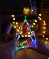 Curtain Garland LED De Estrella Y Luna Para Decoración De Eid Mubarak Y Ramadan Adorno De Navidad Para Casa Y Eventos Musulmanes Decoración De Fiesta Islámica - details 2