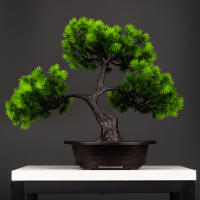 Planta De Pino Artificial De 27cm Bonsái Decoración De Mesa Para Hogar Y Habitaciones Arbol De Simulación De Landscape En Plástico Para Exposición Y Regalo - details 0