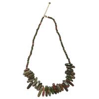 Viva Esencia – Collar largo con cuentas irregulares de Ágata Musgo natural | Hecho a mano | Conexión espiritual y equilibrio interior | Joya energética para meditación, rituales y estilo consciente | 100 % artesanal y único - details 2