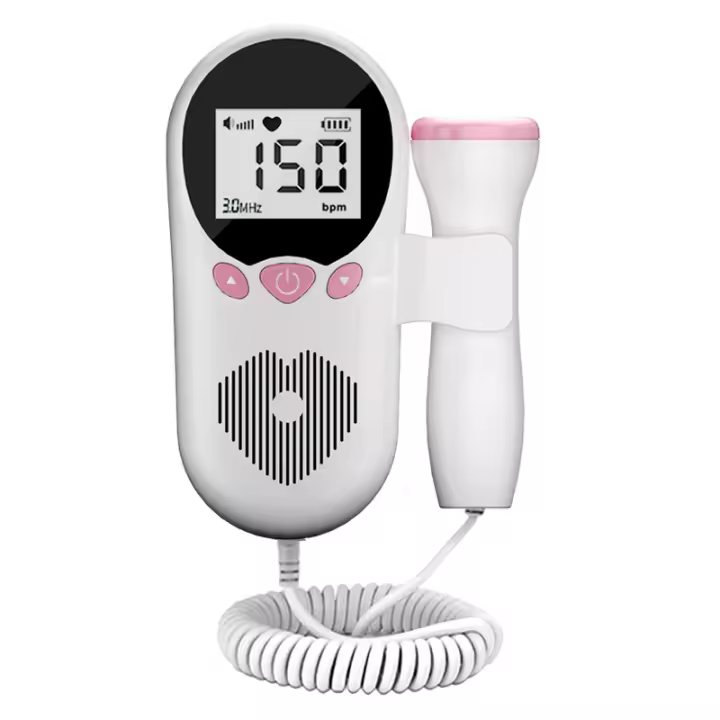 Monitor de frecuencia cardíaca fetal para uso en el hogar, monitor de frecuencia cardíaca fetal, estetoscopio, frecuencia cardíaca de la mujer embarazada - 1