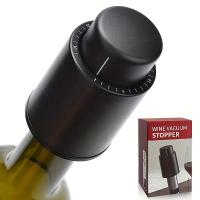Tapa De Vino De Vacío 1/2PCS Almacenamiento De Memoria Estilo Empuñadura Negro Herramientas De Barra Tapa De Botella De Vino Ecológica Fácil De Usar - details 15