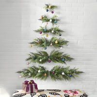 Árbol De Pino Artificial De Navidad 40-50cm Ramas De Ciprés Para Decoración De Jardín Y Hogar Planta De Xmas Para Fiesta De Año Nuevo Y Porche - details 3