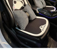 Cojín De Asiento De Coche Universal Diseño De Panda Cartoon Material De Seda Helada Confort Y Calor En Todas Las Estaciones - details 7