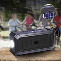 Linterna LED potente Linternas recargables Linterna brillante de alto lumen Altavoz solar Bluetooth Altavoz Bluetooth portátil con linterna multifuncional Sonido estéreo con altavoz inalámbrico - details 2