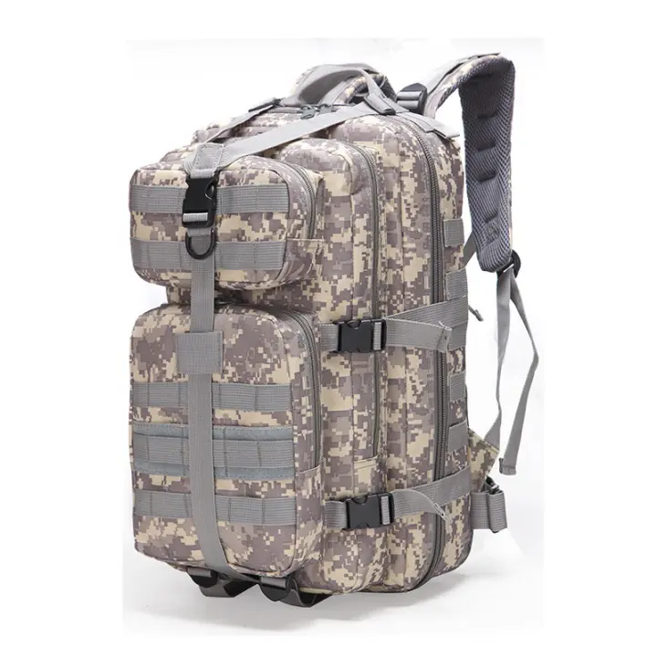 Mochipa táctica de Asalto 3P para aficionados militares, mochila de Montañismo de Doble hombro para Exterior, impermeable, de camuflaje, median de 35 L. - 1