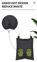 Bolsa De Heno De Conejo Colgante Duradera Almacenamiento De Alimentos Para Conejos Cachorros Y Otros Pequeños Animales En Color Negro - details 2