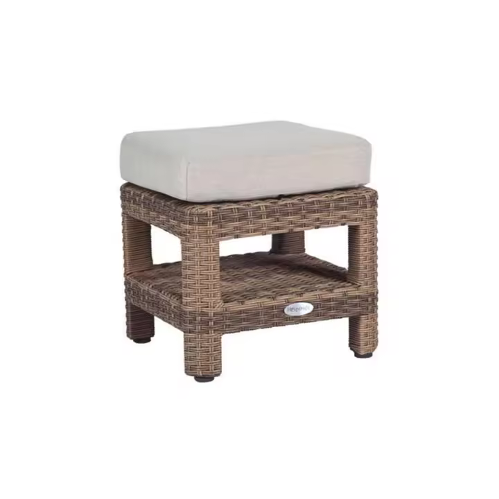 PUFF POLYNESIA EPOXI/RESINA SINTETICA TRENZADA CON COJIN  - DE SUINPLAS DECORACIONES - 1