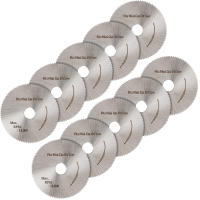 Set De 6 Hojas De Sábanas Circulares Mini Para Taladro Eléctrico 50mm Corta Madera Metal PVC + Mandril De Montaje - details 9
