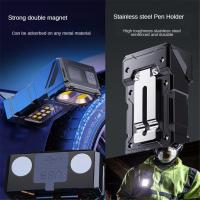 Linterna Multifuncional Portátil Recargable Por Tipo-C Con Doble Luz Rotativa De 180° Torcha Para Pesca Al Aire Libre Y Uso En Exteriores - details 4