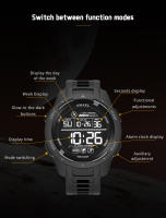 Reloj Deportivo SMAEL Para Hombres Multifuncional Con Alarma Pantalla De Silicona Azul Luz De Alarma Digital Reloj De Pulsera Joven - details 8