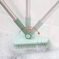Cepillo De Cerámica Para Limpieza De Baño Y Pisos Triangular Con Mango Largo Desmontable Para Espacios Difficultad De Limpieza - details 2