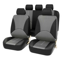 Funda De Asiento De Coche De Cuero PU Transpirable Cubierta Completa Para 5 Sitios Ajuste Con Airbag Compatible Con Todas Las Estaciones - details 7