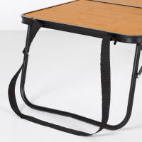 Mesa plegable camping Aktive, diseño de madera, con asa para transportar, medidas 60x40x25cm, Material aluminio - details 2