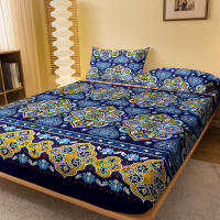 Sábana De Cama Bohemia Con Patrón Frosting 100% Poliéster Cobertura De Cama Para Dormitorio Sin Fundas De Almohada - details 1