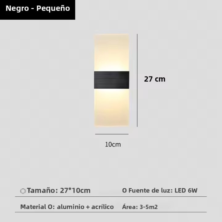 Lámpara De Pared LED De Acrílico Moderna Para Sala De Estar Hotel Dormitorio Pasillo Escalera Entrada Luces De Ambiente Luxurioso Lámpara De Noche - 1