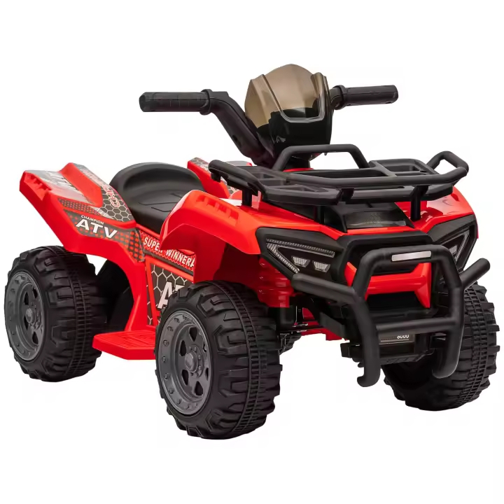 HOMCOM Quad Eléctrico para Niños de +18 Meses Vehículo Eléctrico a Batería 6V Infantil con Velocidad de 2 km/h y Avance 70x42x45 cm - 1