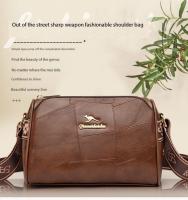 Bolso Bandolera De Cuero Genuino De Alta Calidad Para Mujer Estilo Designer Marca Kangaroo Lujo Suave Cremallera Y Bolsillos Internos - details 1