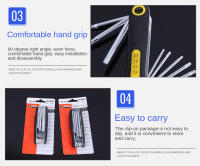 Juego De Destornilladores Plegables 8 En 1 Con Torx Y Phillips Herramientas Multifuncionales De Acero De Carbono Para Reparación Y Mantenimiento - details 1