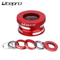 Ultra Ligero Litepro 44MM Juego De Manillar Plegable Para Bicicleta Adecuado Para SP8/SP18/VP18/MUP8/JP8/DAHON BYA412 Con Rodamientos Sellados Aleación De Aluminio 74g - details 1