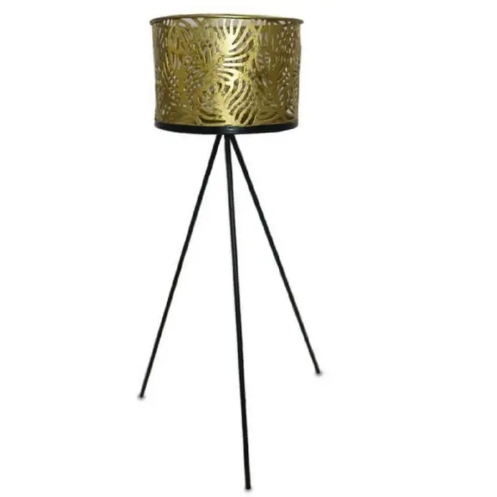 Gerimport - Macetero Pie Forja 19x58cm - Decoración Funcional - Variedad de Colores - 1