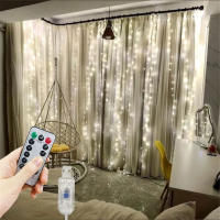 Luz De Cinta Festoon USB De Navidad Para Decoración Del Hogar Y Ramadán Guirnalda De Luces De Hadas Cortina Decorativa Para Año Nuevo - details 4