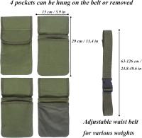 Bolsa de almacenamiento de herramientas de jardinería para Mujeres, Bolsa de mano Resesto para herramientas de Jardín, Kit de herramientas, interior y exterior, Verde (cinturón de herramientas) - details 2