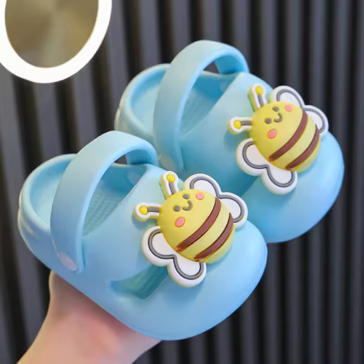 Zapatillas De Verano Para Niños Y Niñas Con Diseño De Abeja Grande Suela De EVA Suave Para El Hogar Zapatos De Interior Unisex - 1
