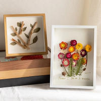 Marco De Fotos De Madera DIY Nórdico 3 Cm De Profundidad Para Exhibir Obras Tridimensionales Decoración Para Fotos - details 3