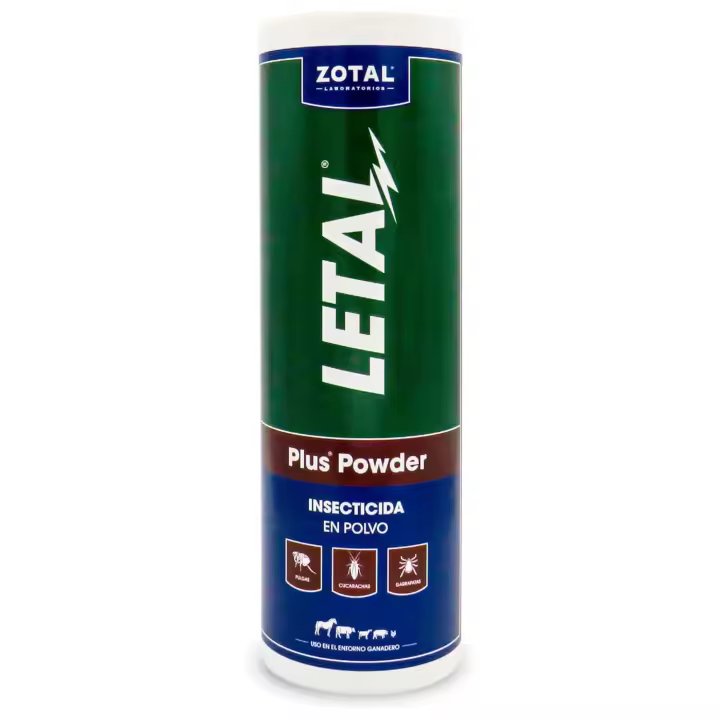 Zotal Letal Plus Powder 325gr - Talquera Insecticida en Polvo - Acaricida - Elimina Insectos Rastreros, Pulgas, Hormigas, Garrapatas, Arañas, Cucarachas, etc.. - 1