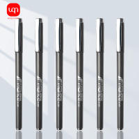 Lápiz De Gel WQN 3/6/12 Piezas Color Gris Tubo Medio De Aguja Plástico 0.25mm Tinta Negra Escritura Suave Para Oficina Y Escuela - details 1