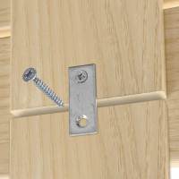 DHOME Cabecero de Madera reciclada DM Estilo Palet Horizontal con Patas Cama Palets Herrajes incluidos - details 7